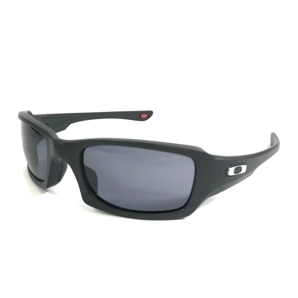 Oakley Sunglasses Fives Squared OO9238-3854 Matte Carbon Frames with Gray Lenses